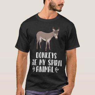 T-shirt Les ânes sont mon esprit animal