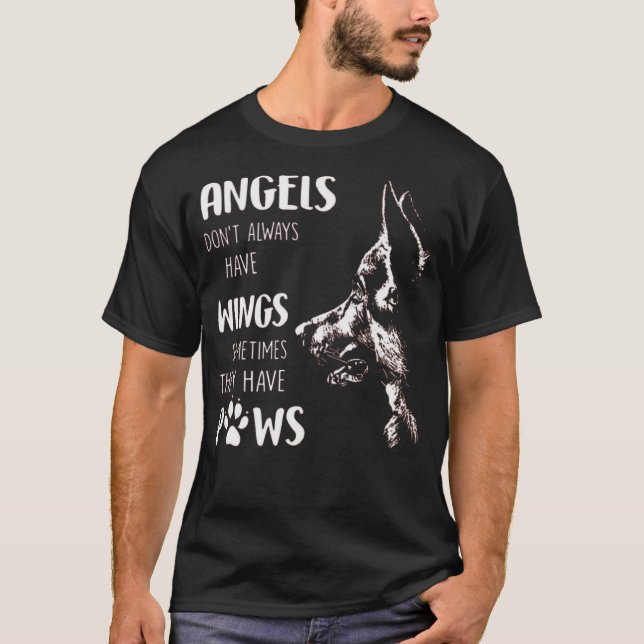 T-SHIRT LES ANGES N'ONT PAS TOUJOURS DES AILES PARFOIS (Devant)