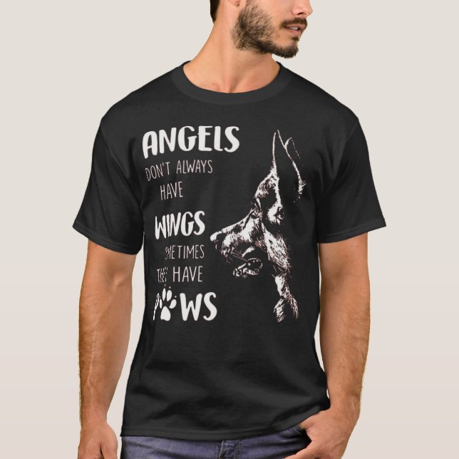T-SHIRT LES ANGES N'ONT PAS TOUJOURS DES AILES PARFOIS (Devant)