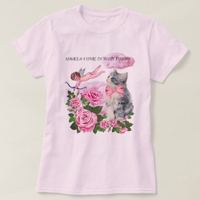 T-shirt les anges viennent sous de nombreuses formes chemi (Design devant)