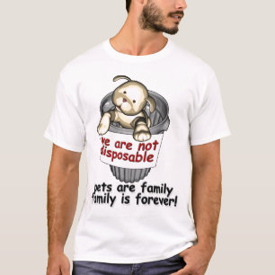 T-shirt Les animaux familiers ne sont pas jetables