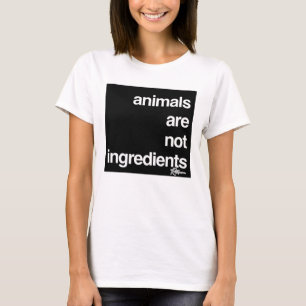 T-shirt Les animaux ne sont pas des ingrédients Les droit