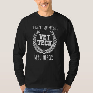 T-shirt Les animaux ont besoin de héros vétérinaire techno