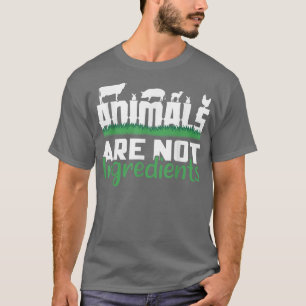 T-shirt Les animaux végétaliens ne sont pas des ingrédient