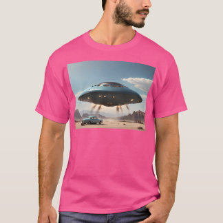 T-shirt Les Années 1950 Sur La Toile De Voiture Classique