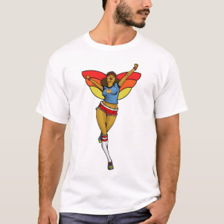 T-shirt les années 70 ange de séance d'entraînement