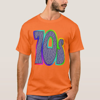T-shirt les années 70 le slogan teignent en nouant !