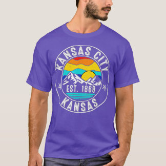 T-shirt Les années 70 rétro 80s Kansas City Kansas KS