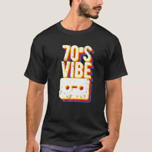 T-shirt les années 70 Vibe Cassette Rock Party Discothèque