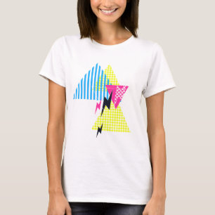 T-shirt Les années 80 d'instantané de triangle de boulon