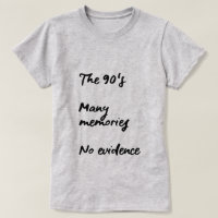LES ANNÉES 90, BEAUCOUP DE SOUVENIRS, AUCUNE PREUV