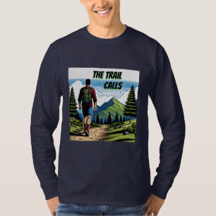 T-shirt Les appels de piste Man Randonnée a Trail