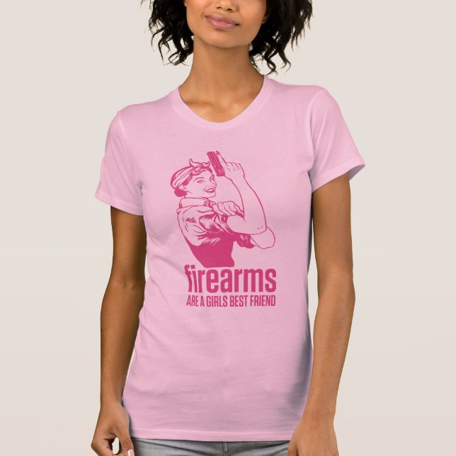 T-shirt Les armes à feu sont une chemise de meilleur ami (Devant)