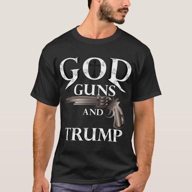 T-shirt Les Armes De Dieu Et Trump (Devant)