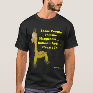 T-shirt Les artistes de ballon créent la girafe de ballon
