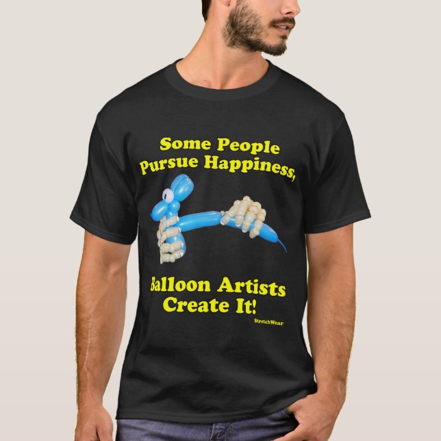 T-shirt Les artistes de ballon créent les mains et le (Devant)