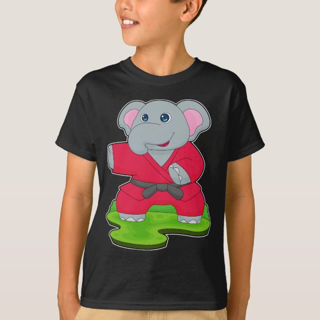 T-shirt Les arts martiaux éléphants (Devant)