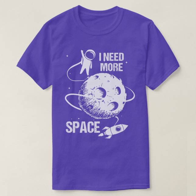 T-shirt Les astronautes cosmonautes ont besoin de plus d'e (Design devant)