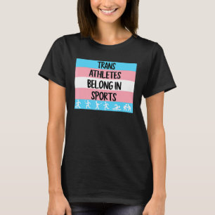 T-shirt Les Athlètes Trans Appartiennent Au Sport Transgen