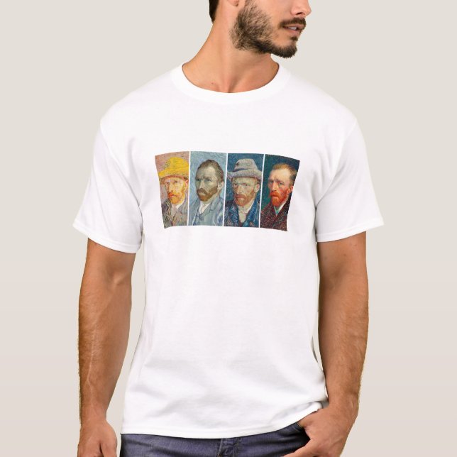 T-shirt Les autoportraits de Van Gogh (Devant)