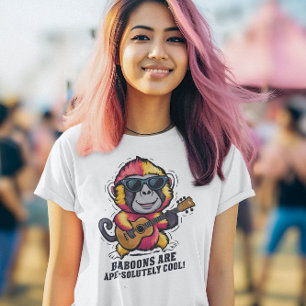 T-shirt Les babouins sont des singes cool !