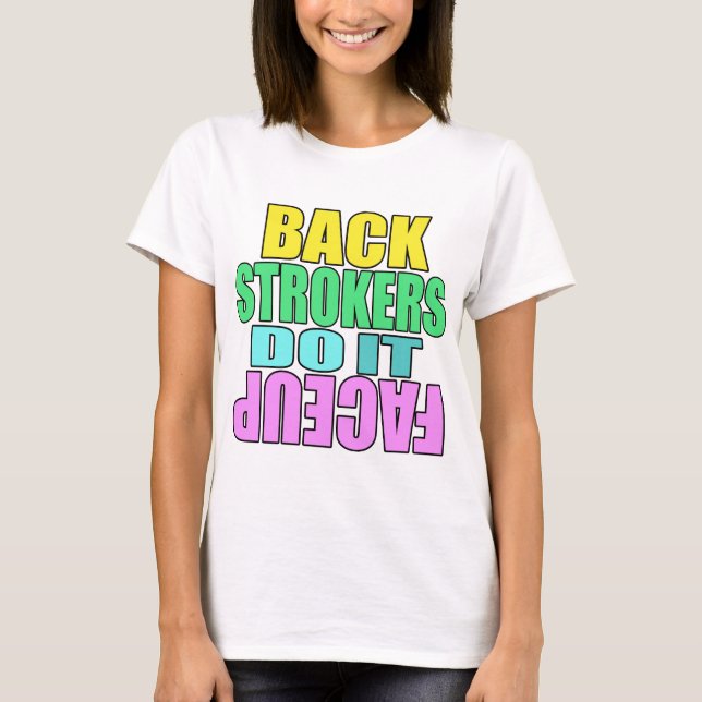 T-shirt Les Backstrokers le font chemise légère réceptrice (Devant)