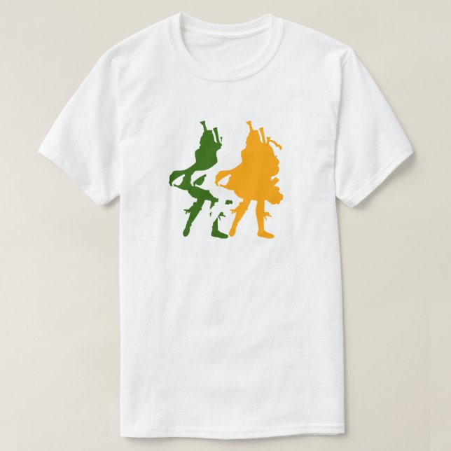 T-shirt Les Bagpipers de l'Irlande (Design devant)