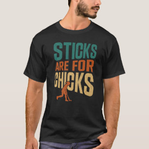 T-shirt Les Bâtons De Hockey De Terrain Sont Pour Les Pous