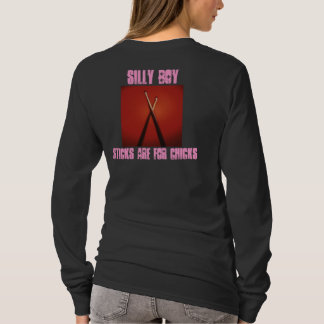 T-shirt Les bâtons idiots de garçon sont pour des poussins