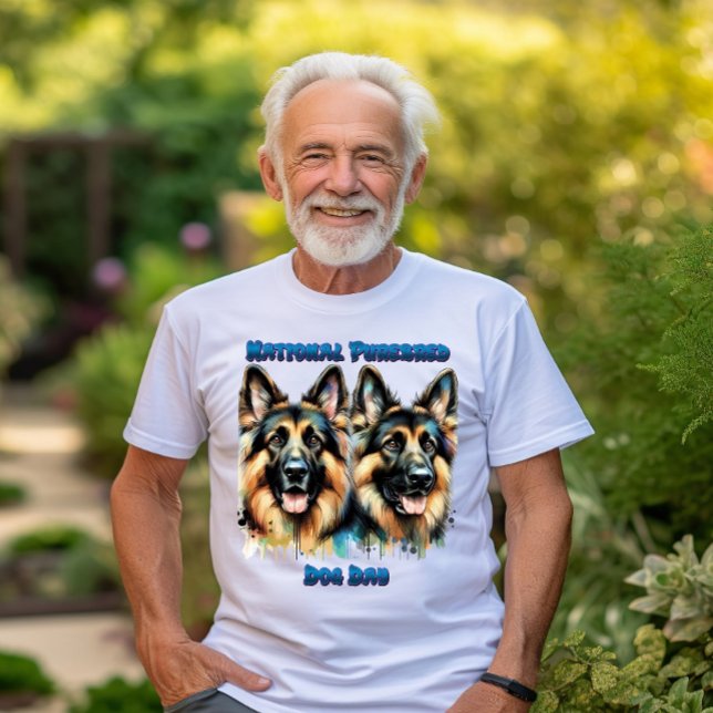 T-shirt Les bergers allemands célèbrent la journée Purebre (Créateur téléchargé)