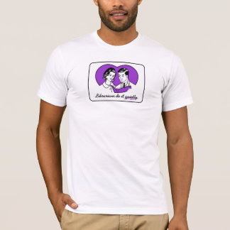 T-shirt Les bibliothécaires le font tranquillement