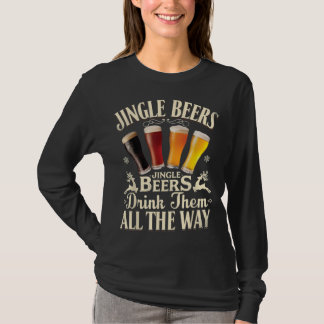 T-shirt Les Bières Jingle Les Boivent Tout À Fait Drôle Bo