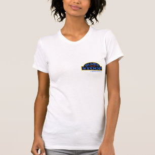 T-shirt Les bleus sur la pièce en t de dames de Stoop ave