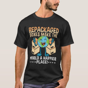 T-shirt Les Boîtes Rénovées Font Du Jour des terres Du Cha