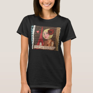 T-SHIRT LES BONNES FILLES VONT AU CIEL. LES MAUVAISES