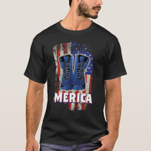 T-shirt Les bottes de travail des soldats de l'Amérique 4 
