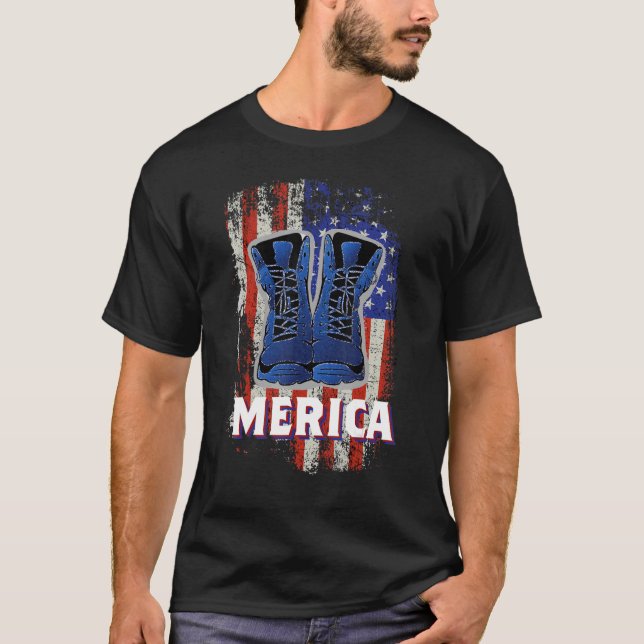 T-shirt Les bottes de travail des soldats de l'Amérique 4  (Devant)