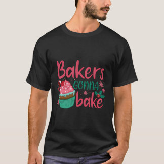 T-shirt Les boulangers vont faire cuire Noël Cupcake Group
