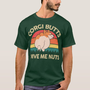 T-shirt Les boutons Corgi me donnent des nuts mignons Corg