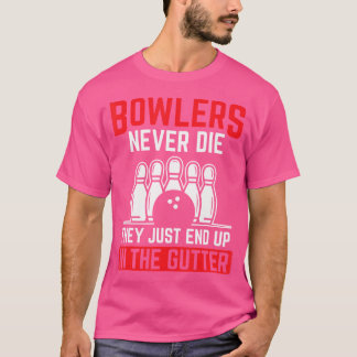 T-shirt Les Bowlers Finissent Dans Le Bowling À Dix Épingl