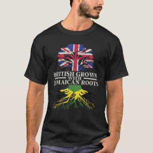 T-shirt Les Britanniques grandissent avec les racines jama