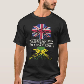 T-shirt Les Britanniques grandissent avec les racines jama