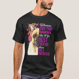 T-shirt Les Bulldogs Français Sont Une Fille Meilleur Ami 