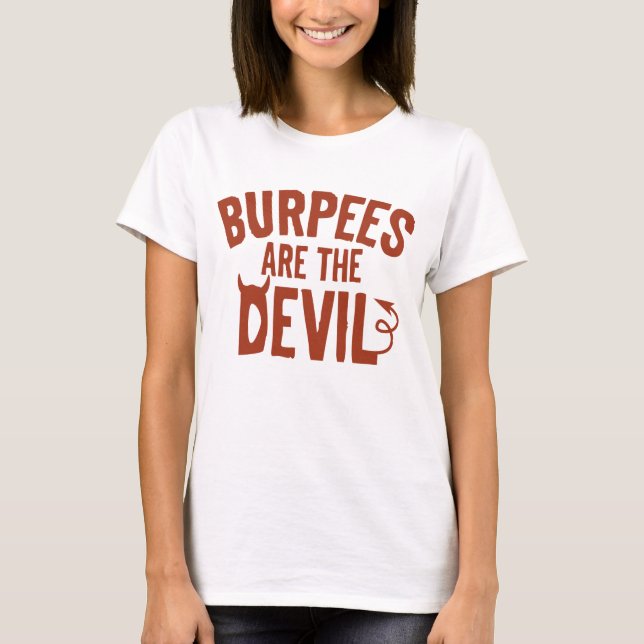 T-shirt Les Burpees sont le diable (Devant)