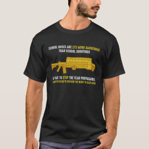 T-shirt Les Bus Scolaires Sont 27 Fois Plus Dangereux