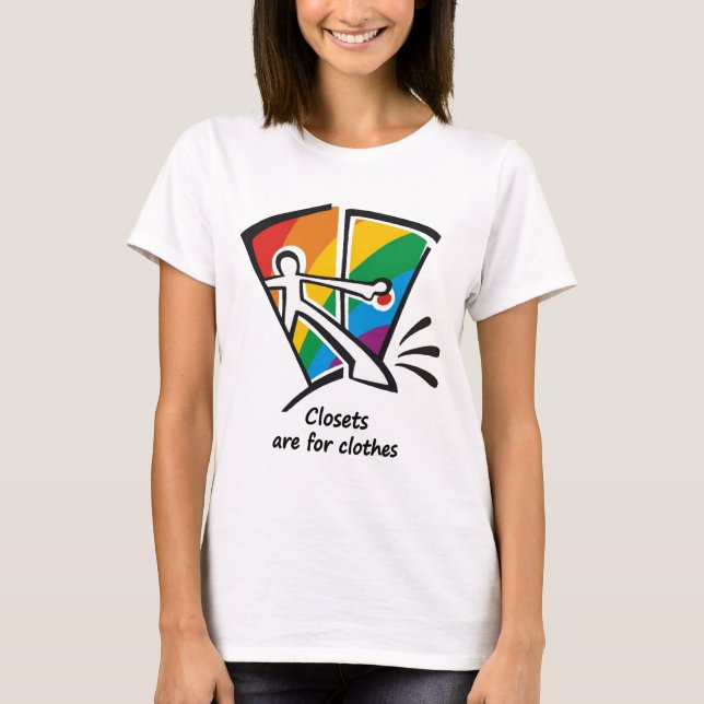 T-shirt Les cabinets sont pour des vêtements (Devant)