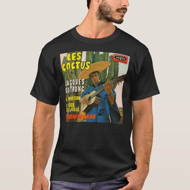 T-shirt Les Cactus - Jacque Dutronc Album Cover - Français (Devant)