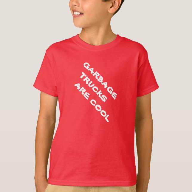 T-SHIRT LES CAMIONS À ORDURES       SONT FRAIS (Devant)
