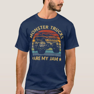 T-shirt Les Camions Monster Rétro Sont Ma Confusion Style 