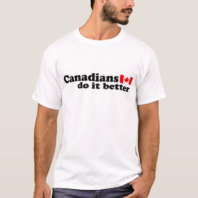 T-shirt Les Canadiens le font mieux (Devant)